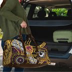 Brisbane Broncos Travel Bag Australian Aboriginal Dot Painting Handprint