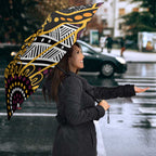 Brisbane Broncos Umbrella Australian Aboriginal Dot Painting Handprint