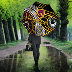 Brisbane Broncos Umbrella Australian Aboriginal Dot Painting Handprint