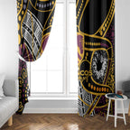 Brisbane Broncos Window Curtain Australian Aboriginal Dot Painting Handprint