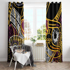 Brisbane Broncos Window Curtain Australian Aboriginal Dot Painting Handprint