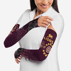 Brisbane Lions Football Arm Sleeves Aboriginal Dot and Spiral Art