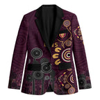 Brisbane Lions Football Blazer Aboriginal Dot and Spiral Art