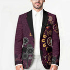 Brisbane Lions Football Blazer Aboriginal Dot and Spiral Art