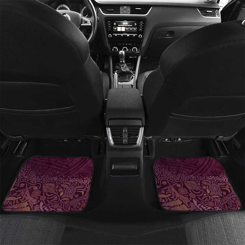 Brisbane Lions Football Car Mats Aboriginal Dot and Spiral Art
