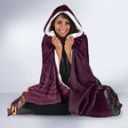 Brisbane Lions Football Hooded Blanket Aboriginal Dot and Spiral Art