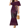 Brisbane Lions Football Mermaid Dress Aboriginal Dot and Spiral Art