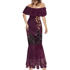 Brisbane Lions Football Mermaid Dress Aboriginal Dot and Spiral Art
