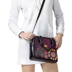 Brisbane Lions Football Shoulder Handbag Aboriginal Dot and Spiral Art