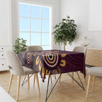 Brisbane Lions Football Tablecloth Aboriginal Dot and Spiral Art