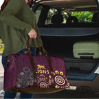 Brisbane Lions Football Travel Bag Aboriginal Dot and Spiral Art