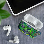 Canberra Raiders Rugby AirPods Case Australian Aboriginal Dot Painting Style