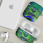 Canberra Raiders Rugby AirPods Case Australian Aboriginal Dot Painting Style