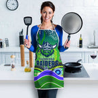 Canberra Raiders Rugby Apron Australian Aboriginal Dot Painting Style