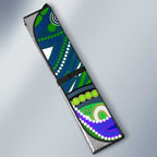 Canberra Raiders Rugby Auto Sun Shade Australian Aboriginal Dot Painting Style
