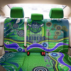 Canberra Raiders Rugby Back Car Seat Cover Australian Aboriginal Dot Painting Style