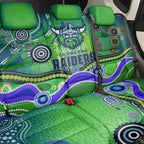 Canberra Raiders Rugby Back Car Seat Cover Australian Aboriginal Dot Painting Style