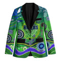 Canberra Raiders Rugby Blazer Australian Aboriginal Dot Painting Style