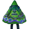 Canberra Raiders Rugby Cloak Australian Aboriginal Dot Painting Style