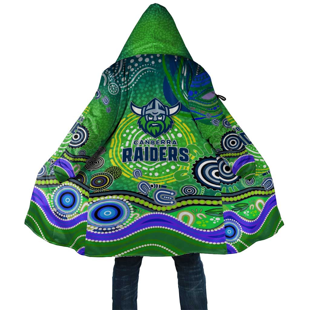 Canberra Raiders Rugby Cloak Australian Aboriginal Dot Painting Style