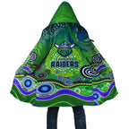 Canberra Raiders Rugby Cloak Australian Aboriginal Dot Painting Style