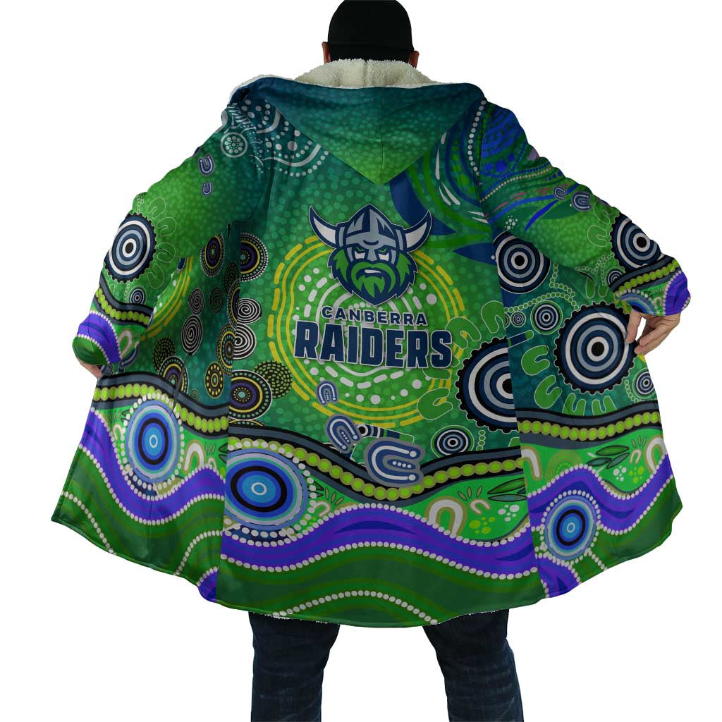 Canberra Raiders Rugby Cloak Australian Aboriginal Dot Painting Style