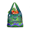 Canberra Raiders Rugby Grocery Bag Australian Aboriginal Dot Painting Style