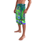 Canberra Raiders Rugby Lavalava Australian Aboriginal Dot Painting Style