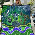 Canberra Raiders Rugby Quilt Australian Aboriginal Dot Painting Style