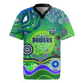 Canberra Raiders Rugby Rugby Jersey Australian Aboriginal Dot Painting Style