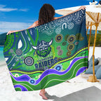 Canberra Raiders Rugby Sarong Australian Aboriginal Dot Painting Style