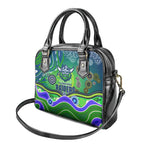 Canberra Raiders Rugby Shoulder Handbag Australian Aboriginal Dot Painting Style