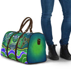 Canberra Raiders Rugby Travel Bag Australian Aboriginal Dot Painting Style