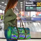 Canberra Raiders Rugby Travel Bag Australian Aboriginal Dot Painting Style