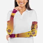 Brisbane Broncos Rugby Arm Sleeves Australian Aboriginal Dot Painting Style