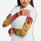 Brisbane Broncos Rugby Arm Sleeves Australian Aboriginal Dot Painting Style