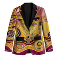 Brisbane Broncos Rugby Blazer Australian Aboriginal Dot Painting Style