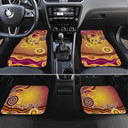 Brisbane Broncos Rugby Car Mats Australian Aboriginal Dot Painting Style