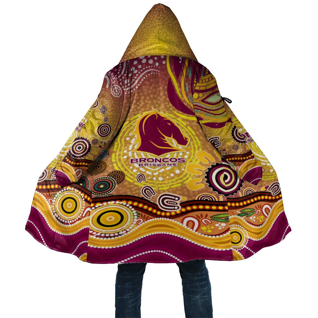 Brisbane Broncos Rugby Cloak Australian Aboriginal Dot Painting Style