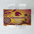 Brisbane Broncos Rugby Tablecloth Australian Aboriginal Dot Painting Style