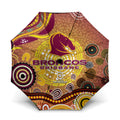 Brisbane Broncos Rugby Umbrella Australian Aboriginal Dot Painting Style