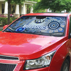 Canterbury Bankstown Bulldogs Rugby Auto Sun Shade Australian Aboriginal Dot Painting Style