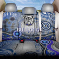Canterbury Bankstown Bulldogs Rugby Back Car Seat Cover Australian Aboriginal Dot Painting Style