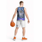 Canterbury Bankstown Bulldogs Rugby Basketball Jersey Australian Aboriginal Dot Painting Style