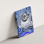 Canterbury Bankstown Bulldogs Rugby Canvas Wall Art Australian Aboriginal Dot Painting Style