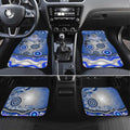 Canterbury Bankstown Bulldogs Rugby Car Mats Australian Aboriginal Dot Painting Style