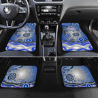 Canterbury Bankstown Bulldogs Rugby Car Mats Australian Aboriginal Dot Painting Style
