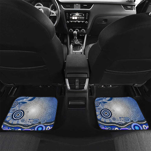 Canterbury Bankstown Bulldogs Rugby Car Mats Australian Aboriginal Dot Painting Style