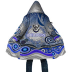 Canterbury Bankstown Bulldogs Rugby Cloak Australian Aboriginal Dot Painting Style