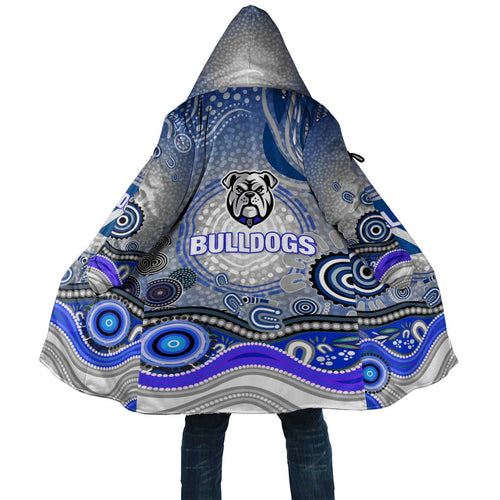 Canterbury Bankstown Bulldogs Rugby Cloak Australian Aboriginal Dot Painting Style